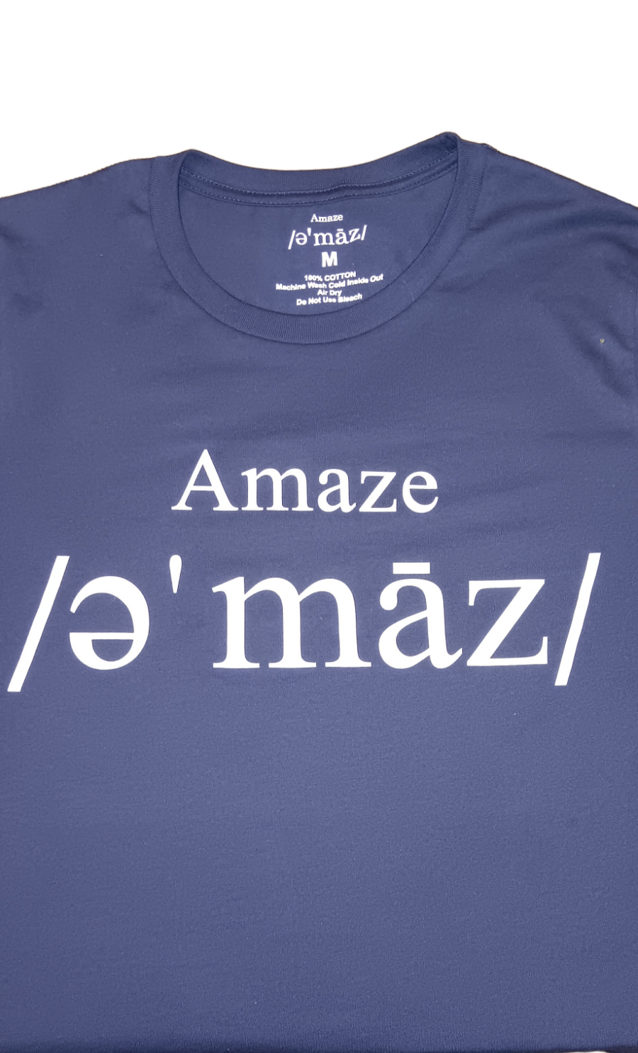Amaze T Shirt Blue/ White