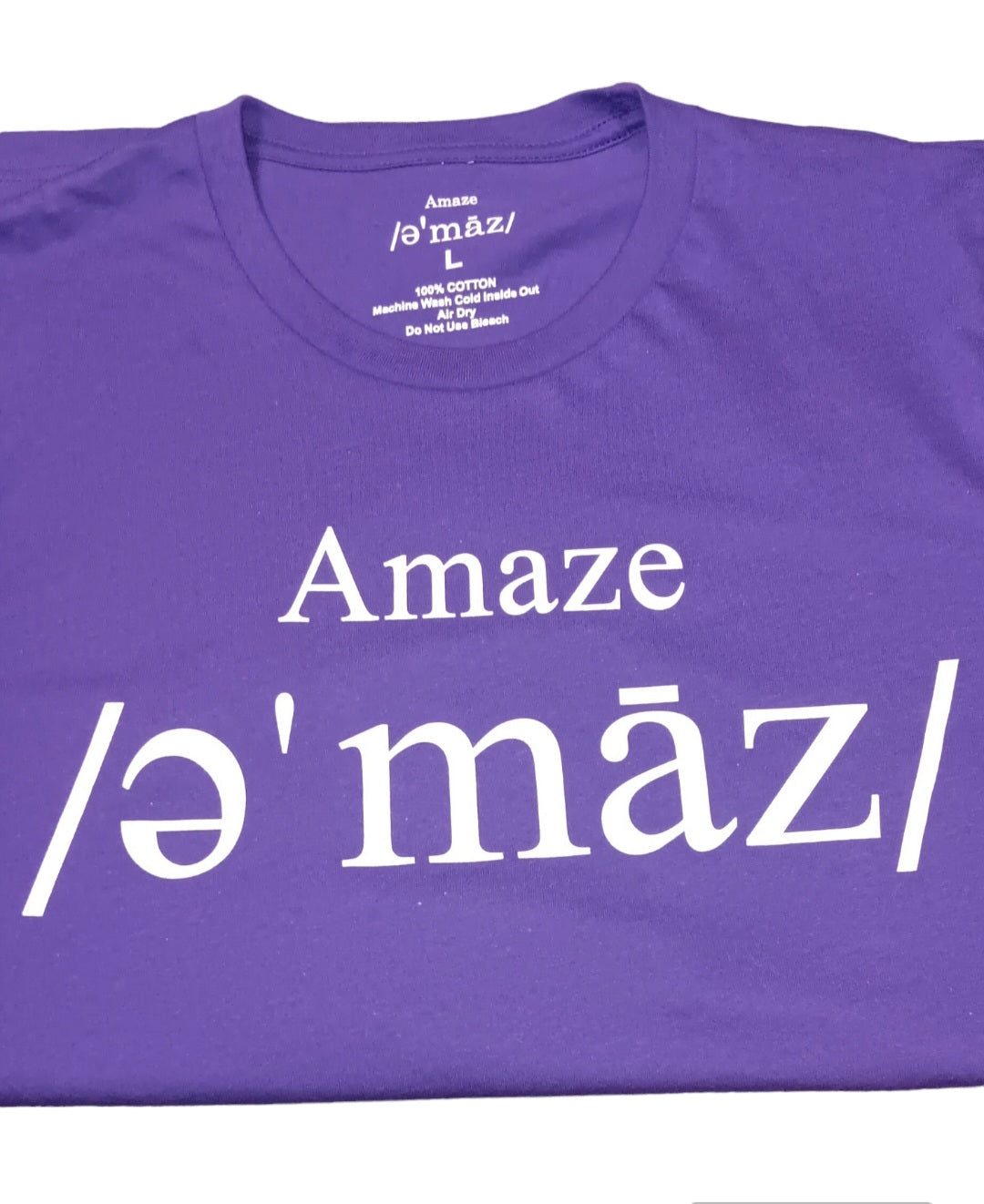 Amaze T shirt Purple/ White