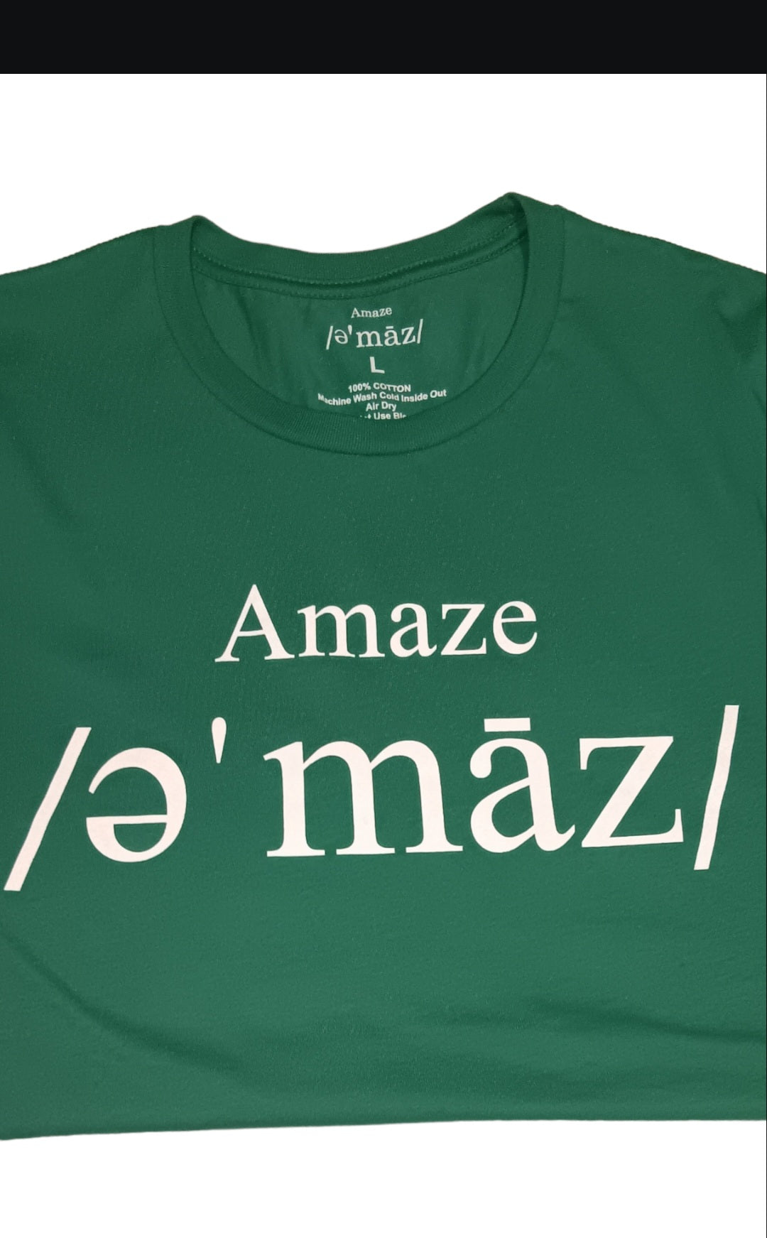 Amaze T shirt Green /White