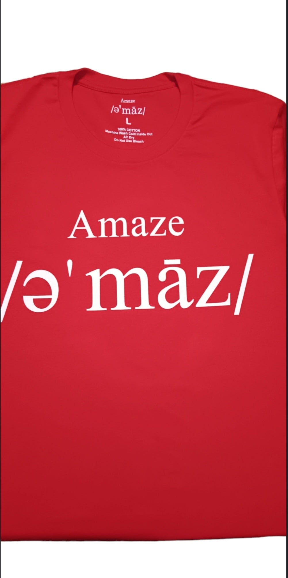 Amaze T shirt Red/ White